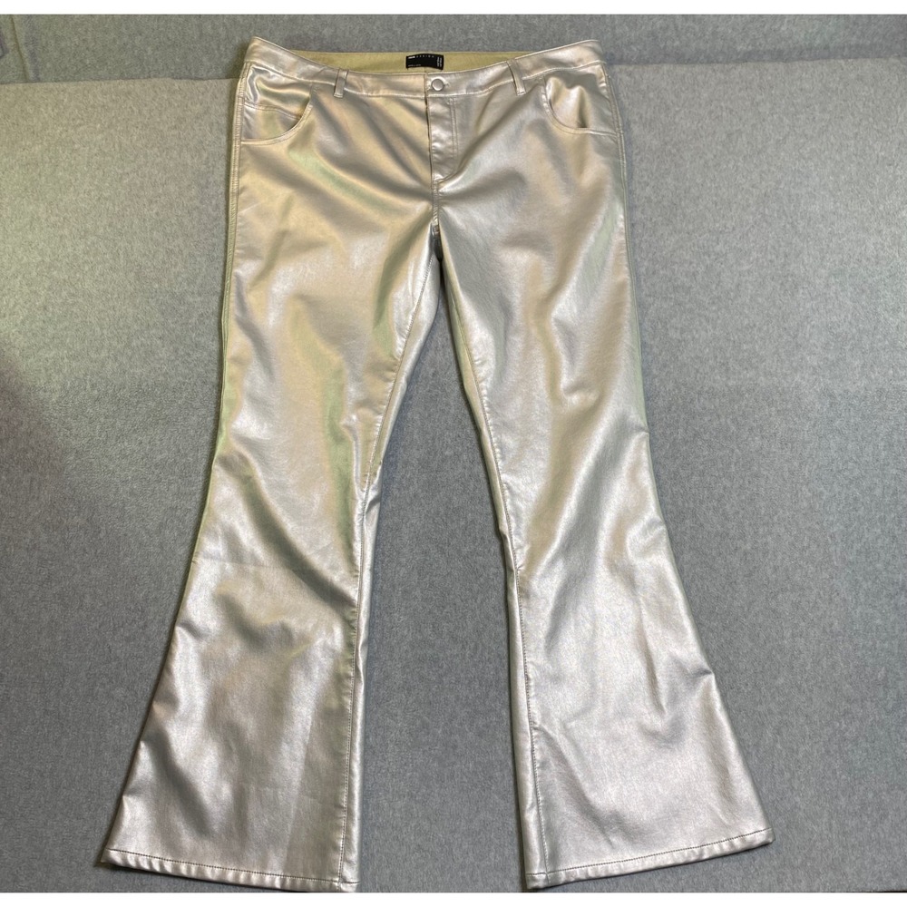 ASOS Silver Shine Flared Pants